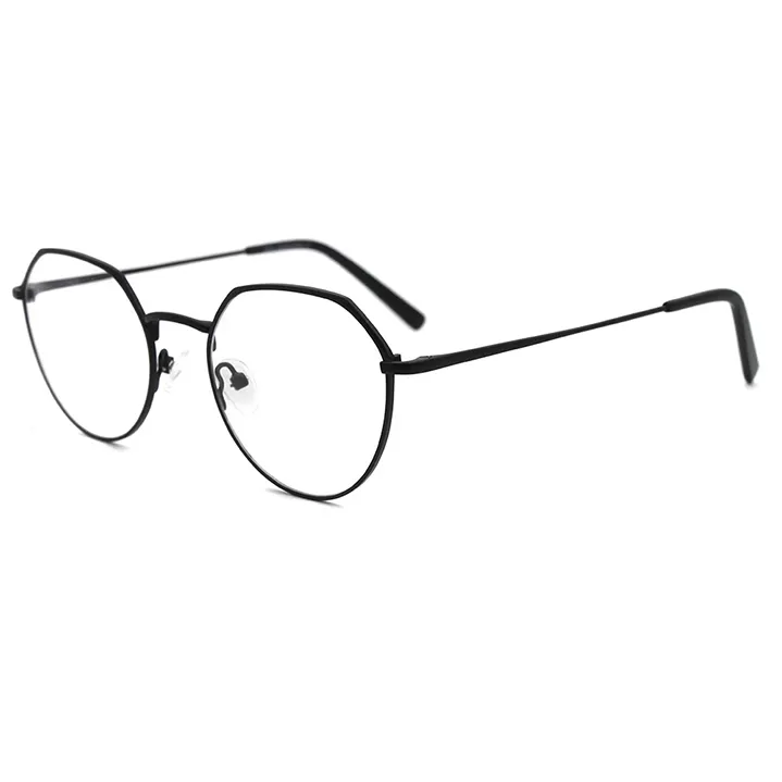 Nuovo modello montatura da vista occhiali da vista in metallo all'ingrosso occhiali da vista Clear Women Men Mirror Vision materiale per lenti di colore inossidabile