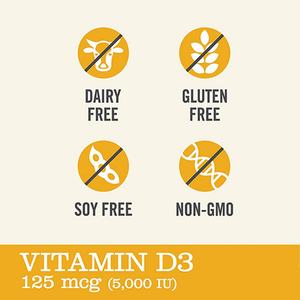 Cápsulas Blandas de Vitamina D3 de Alta Potencia, Suplemento para la Salud Ósea para Mujeres y Hombres, Suplemento de Vitamina D3 - Product Image 2