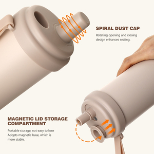 Precios de fábrica 18OZ botella de agua reutilizable de acero inoxidable viaje té jugo leche portátil lindo agitador para regalo - Product Image 2