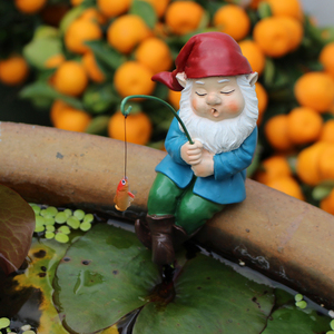 Vẽ tay nhựa trang trí sân vườn bức tượng tùy chỉnh ngủ câu cá Gnome vườn trang trí bức tượng - Product Image 4
