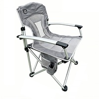 Chaise pliante portable en aluminium pour l'extérieur, fauteuil de loisirs en maille, chaise de camping, pêche, plage, en tissu Oxford, fournitures d'extérieur