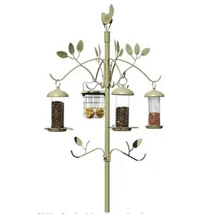 Kit de suspension de mangeoire de qualité supérieure de 89 pouces Station d'alimentation multi-oiseaux avec plateau en maille de bain d'oiseaux Crochet en métal pour suif et fruits - Product Image 2