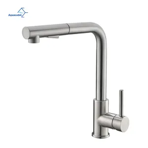 cUPC UPC NSF Wholesale 2 Functions Single Hole Flexible Hose Pull Out Kitchen Faucet taps griferia cocina torneira cozinha