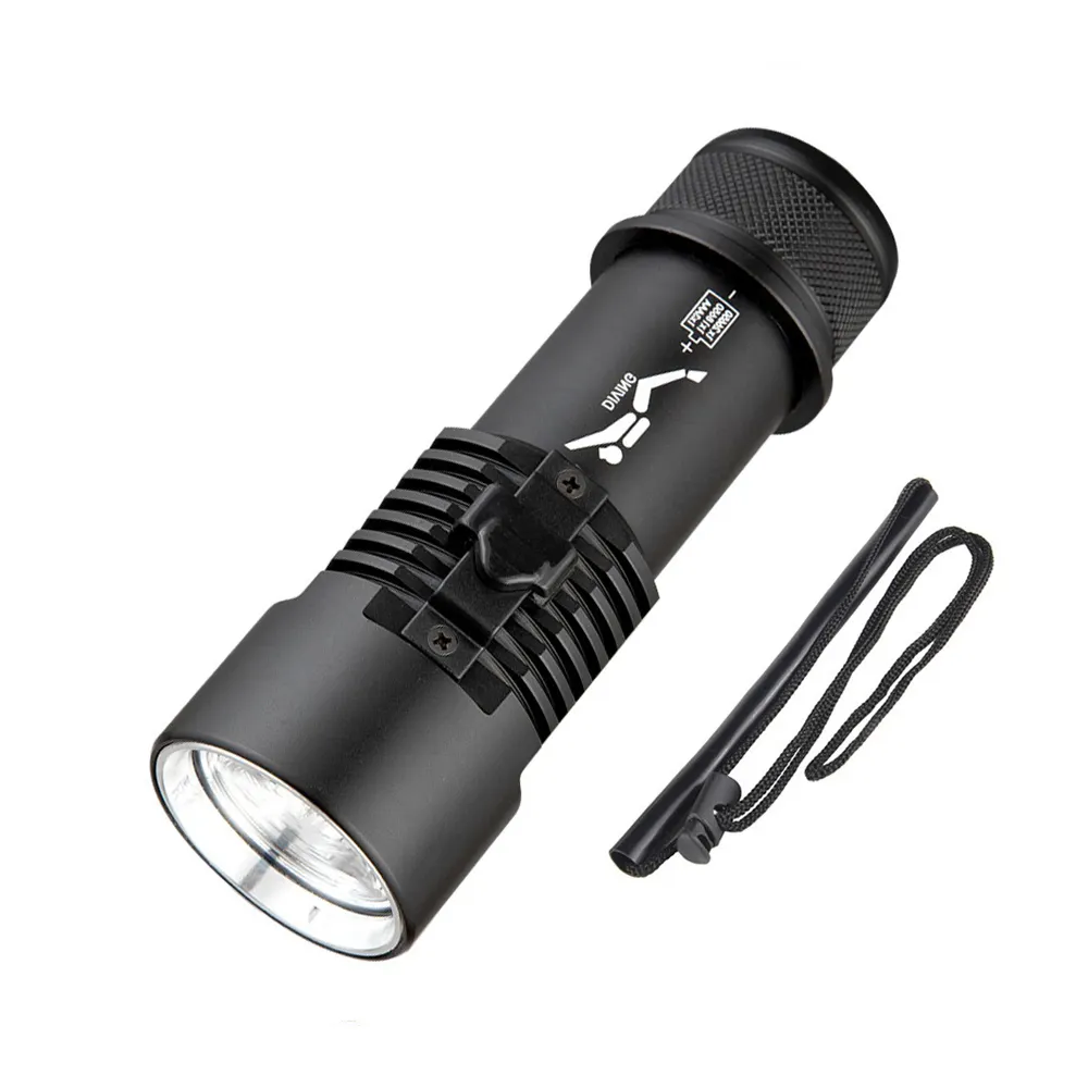 New Led Diving Flashlight Diving Photography Equipment XHP70 USB Rechargeable Underwater Waterproof Led Torch Scuba Dive Light