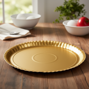 Juego de bandejas desechables de cartón de 3 piezas (24 cm) EASY BAKE Oro 15794 - Product Image 3