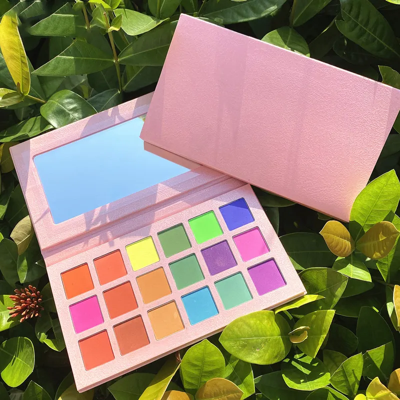 Paleta de sombras de ojos grises impermeables veganas chinas de maquillaje de alta pigmentación personalizadas coreanas con espejo juegos de maquillaje de etiqueta privada MOQ bajo