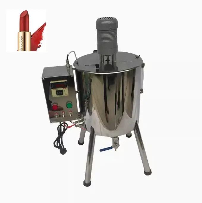 Mesin pengisi krim pelembap bibir riasan kosmetik Semi otomatis 10-100ml mesin pengisi cairan lilin panas kecil