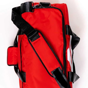 Bolsa de lona de mano atlética roja duradera de primera calidad, bolsa de zapatos de 16 pulgadas para deportes de viaje, gimnasio, escapadas de fin de semana - Product Image 5