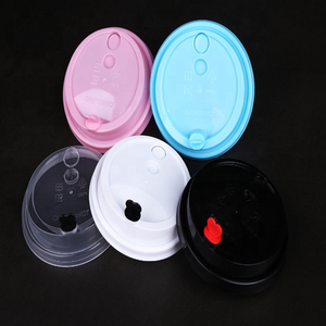 <span class=keywords><strong>Tapa</strong></span> de Vaso de Plástico PP Negro de 90 mm de Diámetro <span class=keywords><strong>con</strong></span> Tapón para Té de Burbujas - Product Image 6