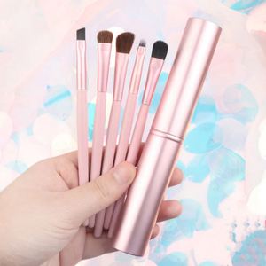 Mini <b>Eye</b> Make up Brush Set 5pcs Private Logo Travel Makeup Brush Foundation Cosmetics Powder Face Brush Makeup - Product Image 4