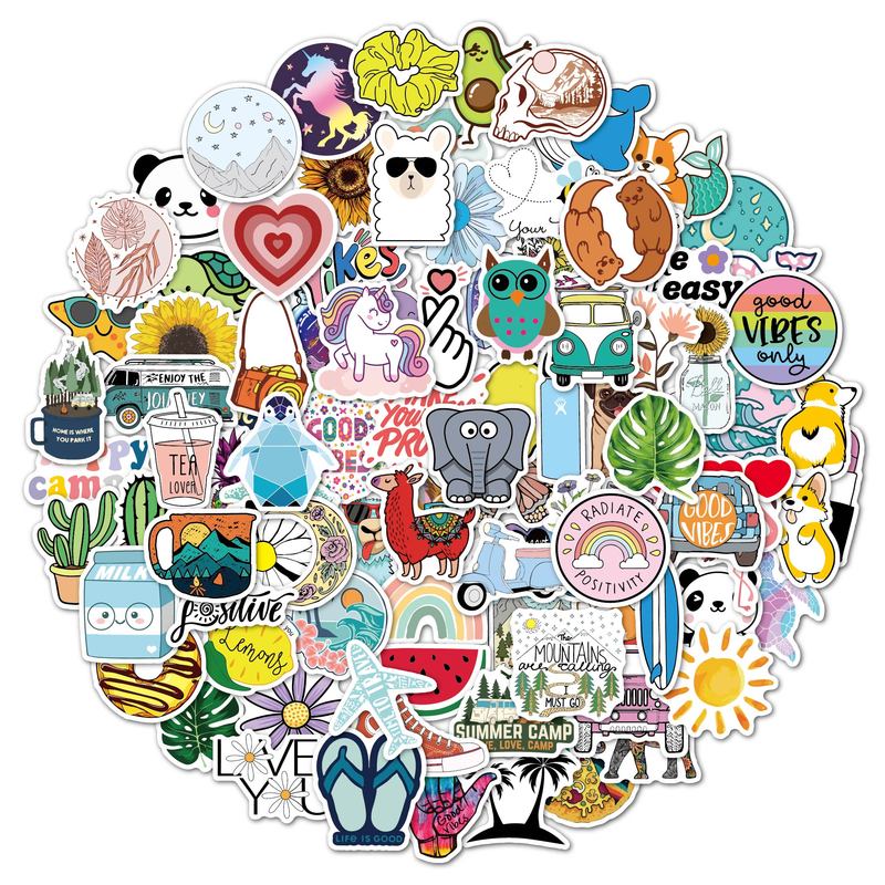 100 Pcs Water Bottle Stickers Waterproof