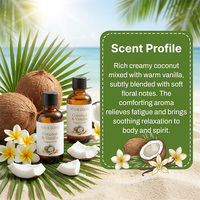 Huile parfumée à la noix de coco et à la vanille, huile aromatique de qualité supérieure longue durée pour diffuseur, fabrication de bougies, spa à domicile