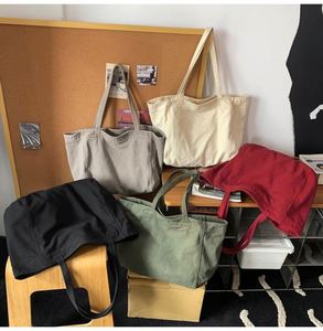 Sac fourre-tout en toile de coton biologique personnalisé, sac de shopping tendance, grande capacité, sac à poignée, sac fourre-tout uni, sac fourre-tout écologique - Product Image 4