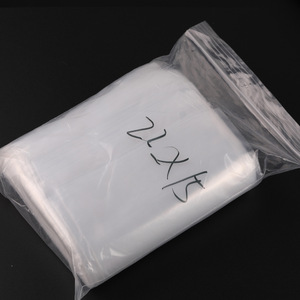 <b>Transparent</b> White Thickened Self Sealing Pe <b>Bags</b> 22x15 Cm For Food Jewelry Storage Zipper <b>Bag</b> Plastic Resin Material - Product Image 1