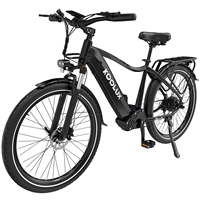 Bicicleta Eléctrica BMX de Almacén con Asistencia Eléctrica, Batería de Litio de Hierro de 48V 15Ah, Motor Trasero sin Escobillas de 250W, Neumático Ancho, E-Bike KOOLUX