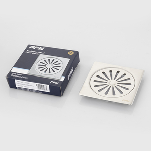 Bonde de sol en acier inoxydable personnalisée, chromée électrolytiquement, de haute qualité, pour lavabo de salle de bain, anti-odeur, anti-corrosion - Product Image 2