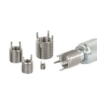 SS304 Stainless Steel Polished Finish 55 Degree Cylindrical Sealing Pipe Thread Lock Wire Insert DIN Standard for G1/2 G3/4 G1