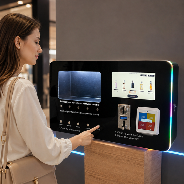 Perfume Dispenser Perfume Spaying Vending Machine Wall Mounted High Quality Smart Vending Machine for Perfume Spraying