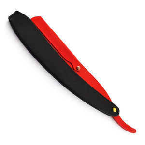 มีดโกนเหล็กกล้าไร้สนิมแบบตรง จับถนัดมือ สำหรับโกนผม ตัดแต่งทรงผม ใช้ในร้านเสริมสวย พร้อมโลโก้สั่งทำได้ - Product Image 3