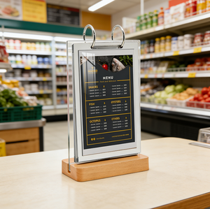 Elegante Soporte Ergonómico <span class=keywords><strong>de</strong></span> Acrílico para Múltiples Páginas, Exhibidor <span class=keywords><strong>de</strong></span> Documentos para Vestíbulo <span class=keywords><strong>de</strong></span> Banco, Oficina <span class=keywords><strong>de</strong></span> Abogados, Marco Profesional para Negocios - Product Image 1