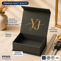 Boîte cadeau magnétique rigide en carton personnalisée en gros, emballage en papier pour bijoux de mode et cosmétiques