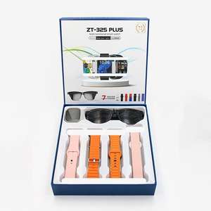 JHM ZT-325 Smartwatch Occhiali 3-in-1 <span class=keywords><strong>Combo</strong></span> Display TFT in Silicone Monitoraggio Frequenza Cardiaca Impermeabile IP65 Durata Batteria 5-10 Giorni - Product Image 3