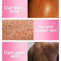 Crème Corporelle Bio 100% AHA Végane et Sans Cruauté Animale à Marque Blanche – Lisse, Exfolie et Éclaircit la Peau Noire