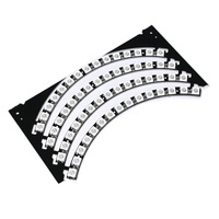 eParthub WS2812-60-Bit-Full-Color-Treiberträger LED-Lantern Ring Wanduhr Ringlicht 1/4 kann kaskadiert werden