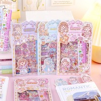 Kit de stickers marque-pages mignons pour journal créatif DIY, style Instagram, en PET, pour filles, idéal pour les élèves du primaire – Cadeau parfait