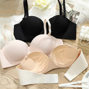 Piccole donne del <span class=keywords><strong>seno</strong></span> a buon mercato reggiseno <span class=keywords><strong>di</strong></span> <span class=keywords><strong>colore</strong></span> solido regolabile-cinghie Wireless vendita all'ingrosso caldo delle signore reggiseno - Product Image 4