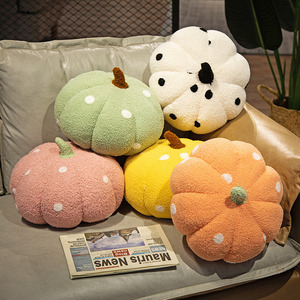 Cojín Decorativo de Felpa con Forma de Calabaza, Relleno de Algodón, Unisex, Accesorio <span class=keywords><strong>para</strong></span> Sofá, <span class=keywords><strong>para</strong></span> Decoración de Muebles - Product Image 1