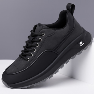 Zapatos de moda para hombre estilo papá, con punta redonda, cordones, suela de goma, entresuela de EVA, forro de malla, estilo para caminar en otoño. - Product Image 3