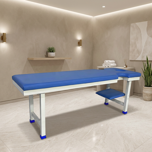 Cama <span class=keywords><strong>de</strong></span> <span class=keywords><strong>Fisioterapia</strong></span> Plana para Uso Doméstico y Hospitalario, Estructura <span class=keywords><strong>de</strong></span> Acero Galvanizado, Capacidad <span class=keywords><strong>de</strong></span> Carga <span class=keywords><strong>de</strong></span> 200 kg, Colchón <span class=keywords><strong>de</strong></span> PU <span class=keywords><strong>de</strong></span> 60 mm, Reposabrazos para Clínica y <span class=keywords><strong>Hospital</strong></span> - Product Image 3