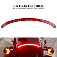 Feu arrière LED pour garde-boue arrière de moto, clignotant rouge, feu stop, feu de position pour Harley Softail Fat Bob FXFB FXFBS 2018 et plus tard