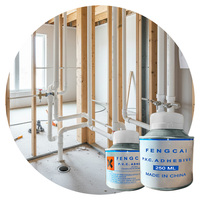 Ciment liquide PVC transparent haute transparence Fengcai certifié ISO9001 pour la construction de canalisations industrielles et de conduites d'eau
