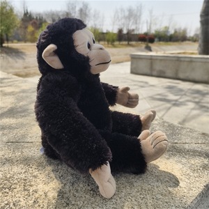 Peluche de Chimpancé Negro Suave, Realista y Adorable, para Niños y Niñas, Regalo de Cumpleaños, Decoración para el Hogar y la Habitación Infantil, Colección - Product Image 5