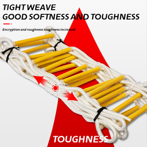 บันไดเชือกพกพาสำหรับเด็กและผู้ใหญ่บันไดหนีไฟฉุกเฉินความแข็งแรงสูง - Product Image 3