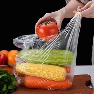 Bolsas de Camiseta Transparentes Resistentes y Biodegradables en Rollo para Cocina - Product Image 5