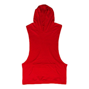 Verano logotipo personalizado suelto Fitness chaleco musculoso deportes con capucha camisetas sin mangas para hombres - Product Image 5