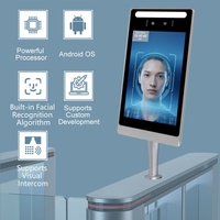Écran tactile capacitif 8 pouces 1024*768, système d'exploitation Android 11, dispositif de contrôle d'accès tout-en-un, reconnaissance faciale biométrique, vision nocturne, réinitialisation