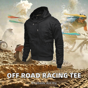 Premium Digital Print Biker Hoodies with Comfortable Protective Winter Motorcycle Racing Jacket - Product Image 6