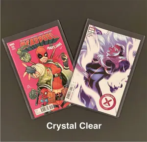 Custom Plastic Pvc Crystal Comic Holder Toploader Clear Comic Book Top Loader