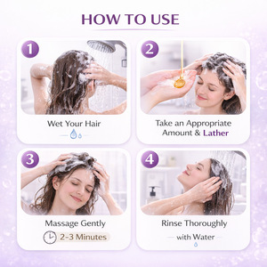 Shampoo à l'oignon 200ml |   Shampooing Nettoyant en Profondeur et Réparateur pour <span class=keywords><strong>Cheveux</strong></span> Abîmés, Adapté à Tous Types de <span class=keywords><strong>Cheveux</strong></span> - Product Image 3