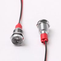 Indicateur LED en métal haute luminosité de 6mm IP65 évalué lampe de signal d'alimentation durable et polyvalente multicolore pour l'utilisation de l'équipement