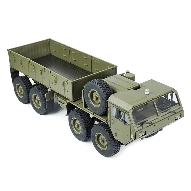 HG 1/12 scale Metal Remote Control 8X8 Military Truck simulation M977 HEMTT RC Climbing Car HG P801