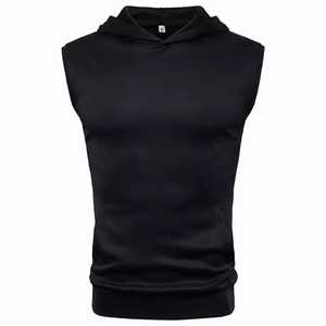 เสื้อแขนกุดมีฮู้ดแขนกุดมีฮู้ดสำหรับผู้ชายเสื้อมีฮู้ดแบบกำหนดเองพิมพ์โลโก้ตามต้องการสำหรับผู้ชายจาก viky Industries - Product Image 2