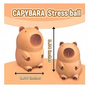 ของเล่นบีบลดความเครียด คาปิบาร่า ซิลิโคน PVC PU สควิชชี่ โมจิ แพ็คครบชุด ดีไซน์สั่งทำได้ ขายดีที่สุดปี 2025 บีบแล้วคืนตัวช้า - Product Image 4