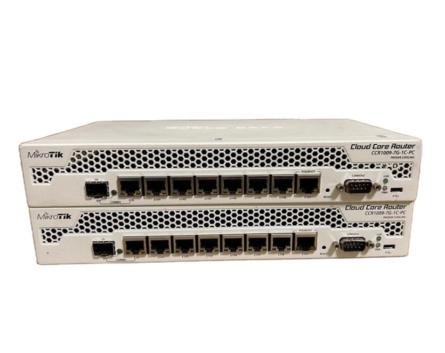 Used Original CCR1009-7G-1C-PC Wireless Network Router
