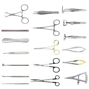 Ensemble de chirurgie esthétique des paupières de qualité supérieure, 18 pièces, outils de micro-chirurgie ophtalmique en acier inoxydable, approuvé CE - Product Image 1