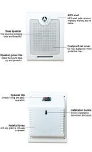117 6.5 <span class=keywords><strong>inch</strong></span> <span class=keywords><strong>10</strong></span> Wát nhà máy giá rẻ Loa tường tấm 100V phòng Wall Mount Loa - Product Image 6